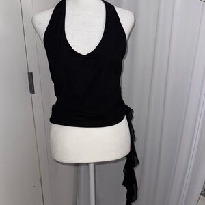 Brand new black halter top